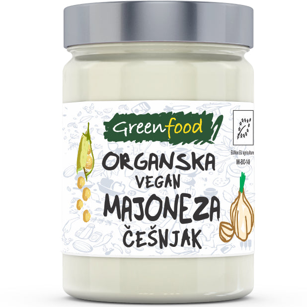 Organska Vegan Majoneza sa Češnjakom 270g - Greenfood - Makedonske Delicije