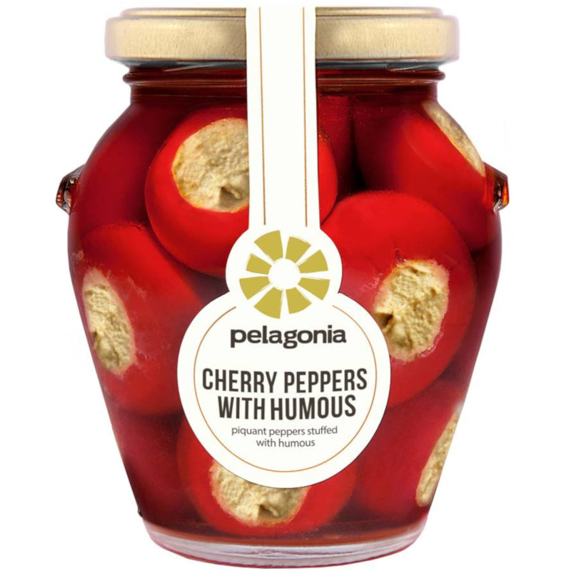 Cherry paprika punjena Humusom Pelagonia 280g - Makedonske Delicije