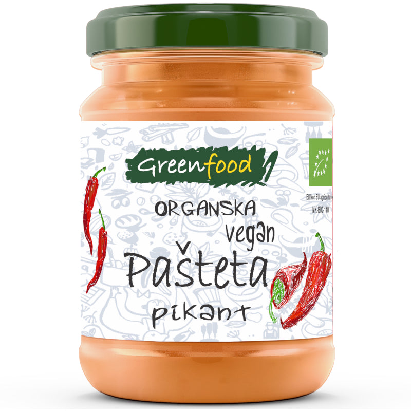 Organska Vegan Pašteta Pikant Greenfood 145g - Makedonske Delicije