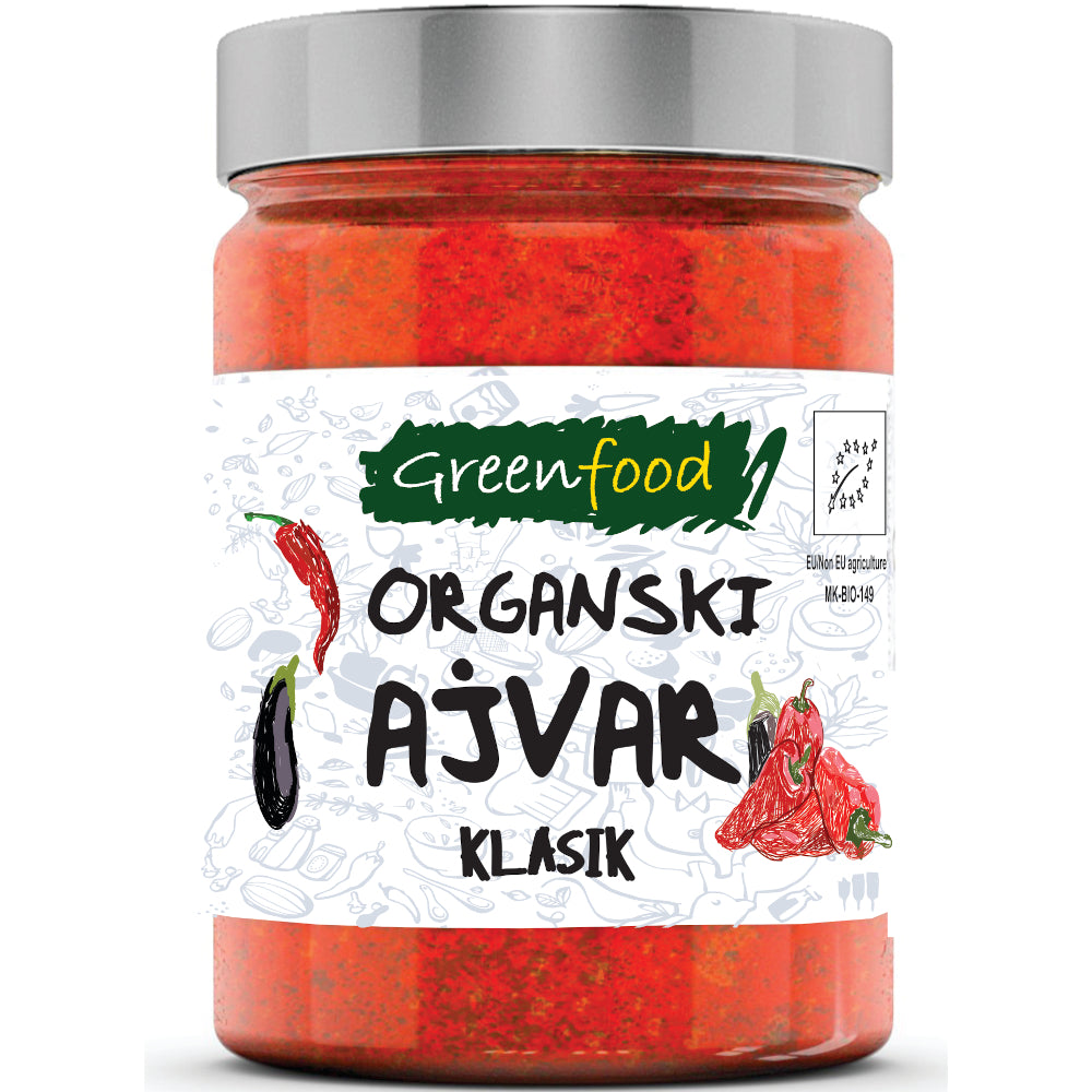 Organski Ajvar blagi 280g - Greenfood - Makedonske Delicije