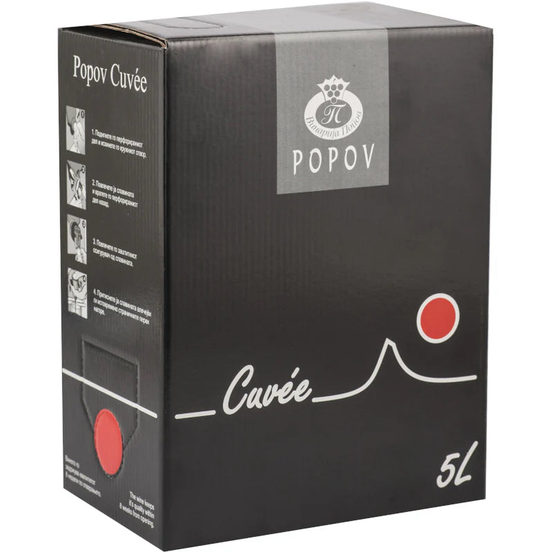 Cuvee Crno Bag in box 5L - Popov