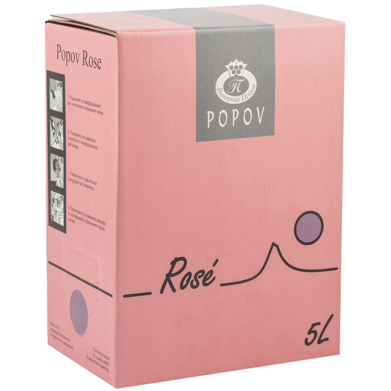 Cuvee Rose Bag in box 5L - Popov