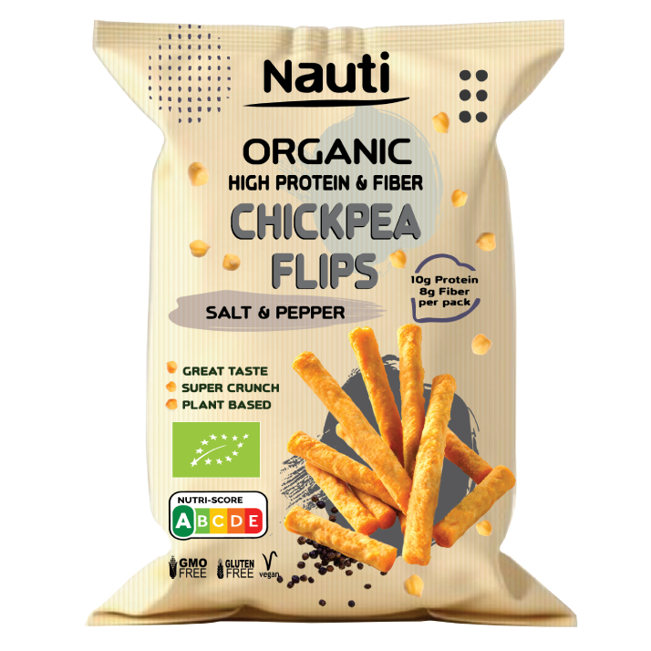 Organski flips od slanutka Sol & Papar - Nauti - Makedonske Delicije