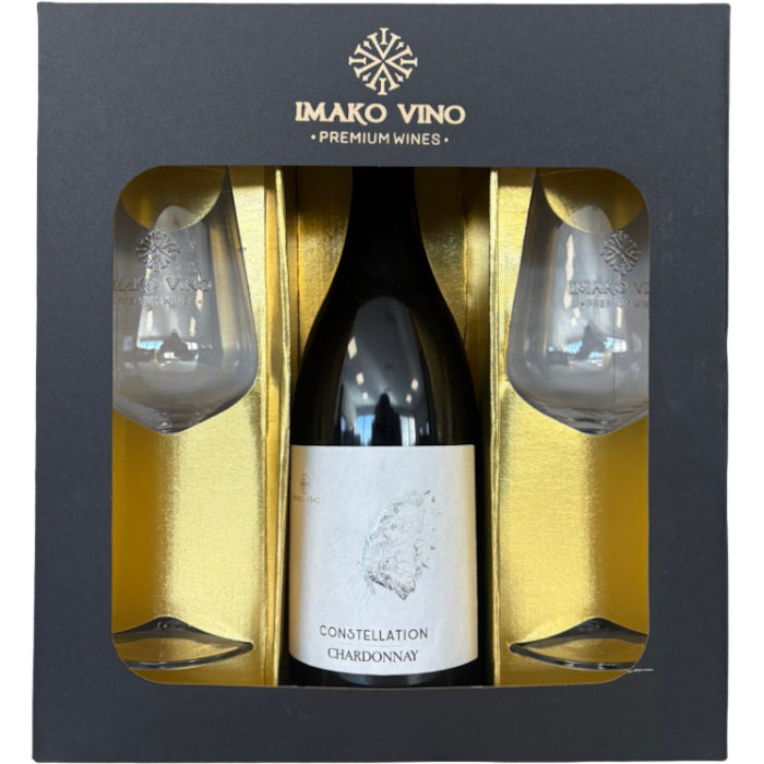 Poklon kutija Constellation Chardonnay 0,75L + 2 čaše - Imako Vino