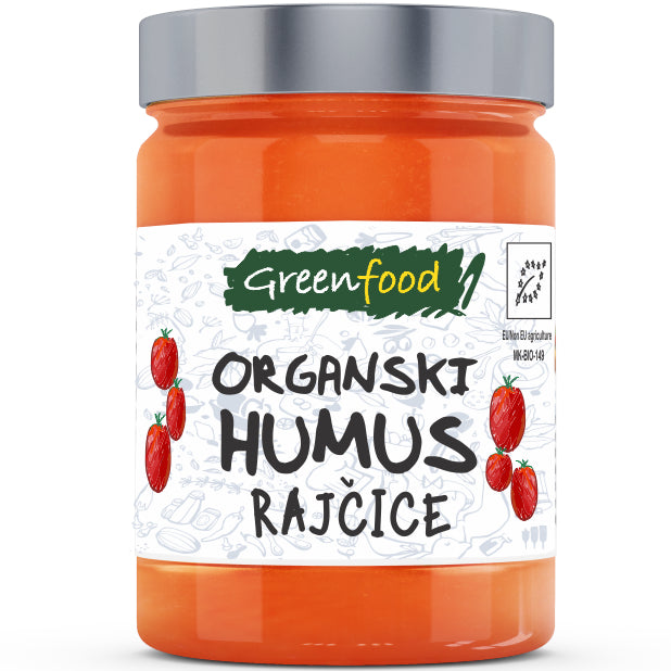 Organski Humus sa rajčicom 280g - Greenfood - Makedonske Delicije