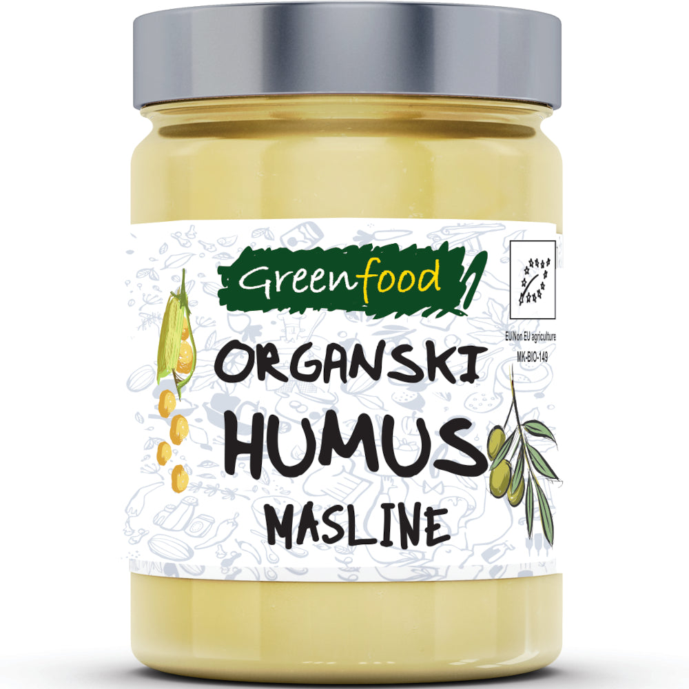 Organski Humus Masline 280g - Greenfood - Makedonske Delicije