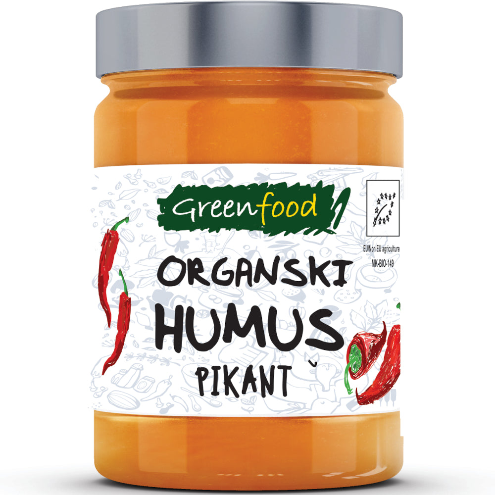 Organski Humus sa paprikom pikant 280g - Greenfood - Makedonske Delicije