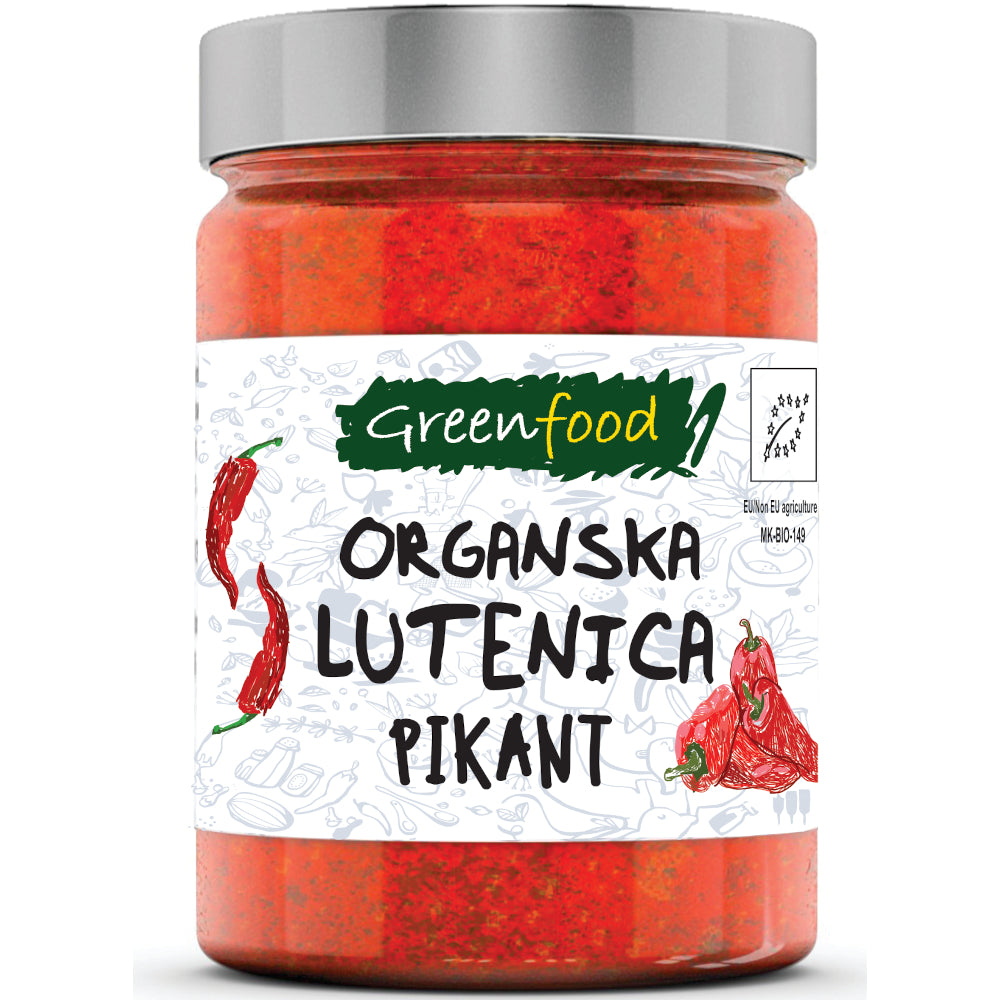 Organska Ljutenica pikant 280g - Greenfood - Makedonske Delicije