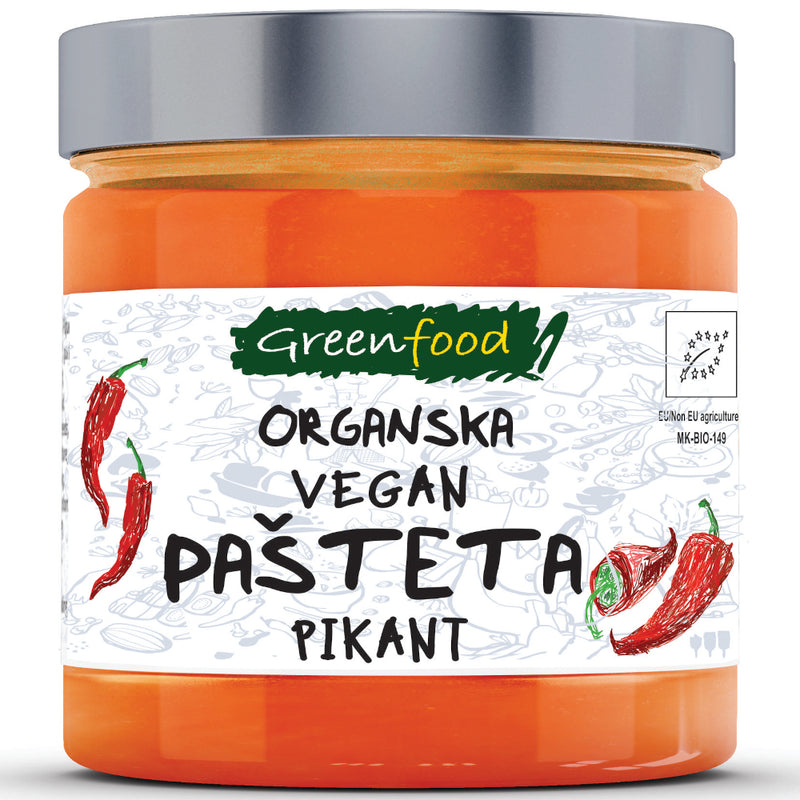 Organska Vegan Pašteta Pikant 185g - Greenfood - Makedonske Delicije