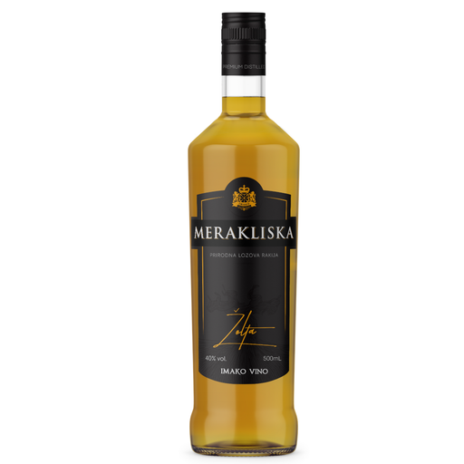 Merakliska Lozova Rakija, Žolta 0,5L - Imako - Makedonske Delicije