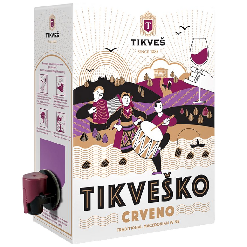 Tikveško (Crno), Bag in box 3L - Tikveš - Makedonske Delicije