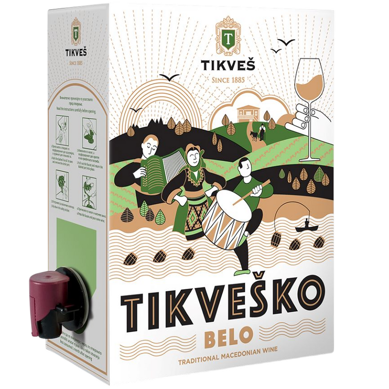 Tikveško (Bijelo), Bag in box 3L - Tikveš - Makedonske Delicije