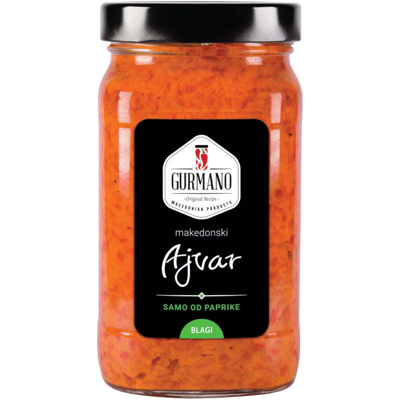 Ajvar blagi Gurmano 490 g - Makedonske Delicije