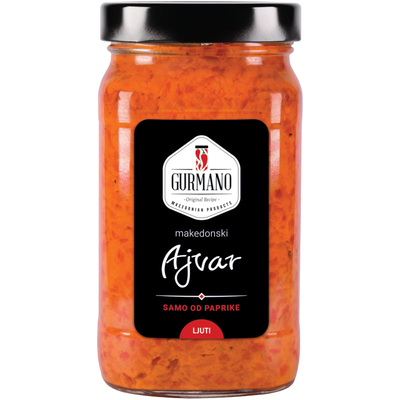 Ajvar ljuti Gurmano 490 g - Makedonske Delicije