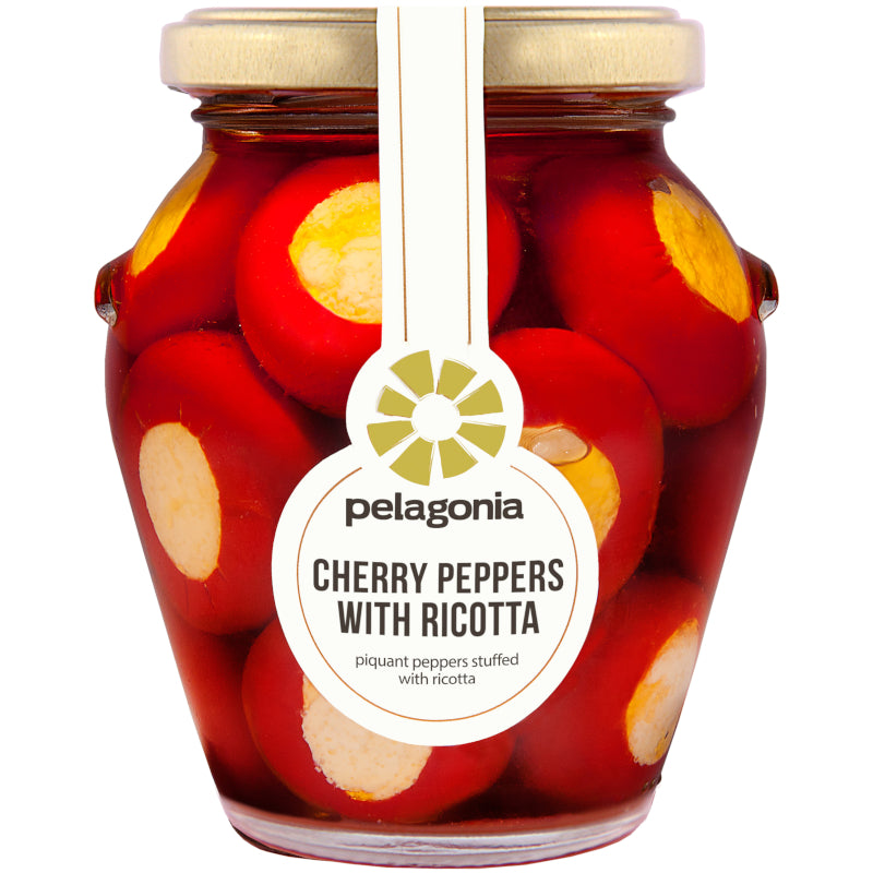 Cherry paprika punjena Ricottom Pelagonia 280g - Makedonske Delicije