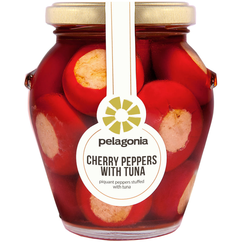 Cherry paprika punjena Tunom Pelagonia 280g - Makedonske Delicije