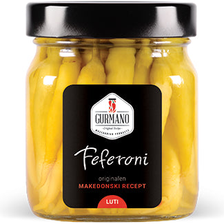 Feferoni ljuti Gurmano 280g - Makedonske Delicije