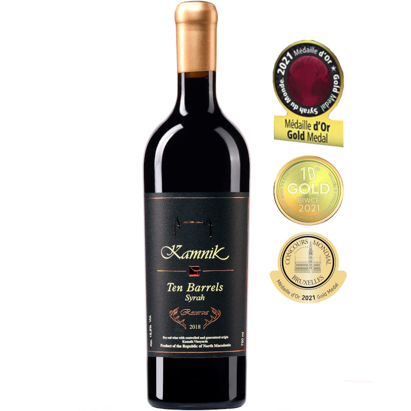 Ten Barrels Syrah Reserva, ARHIVA 0,75L - Kamnik - Makedonske Delicije