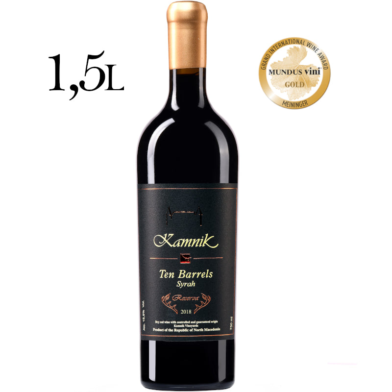 Ten Barrels Syrah Reserva, magnum 1,5L - Makedonske Delicije