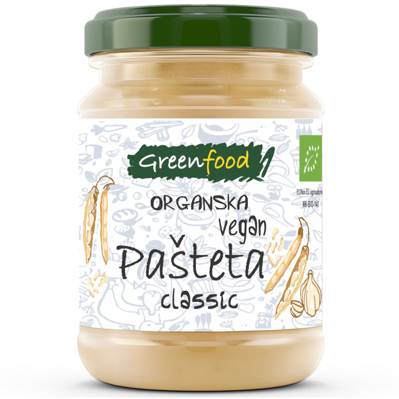 Organska Vegan Pašteta Classic Greenfood 145g - Makedonske Delicije