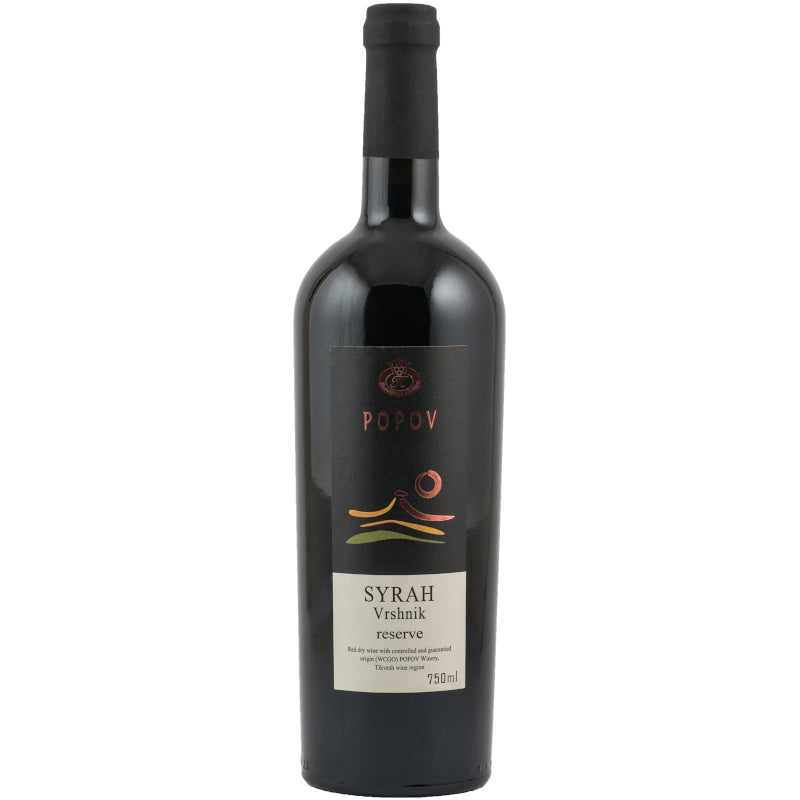 Syrah Vrshnik 0,75L - Popov - Makedonske Delicije